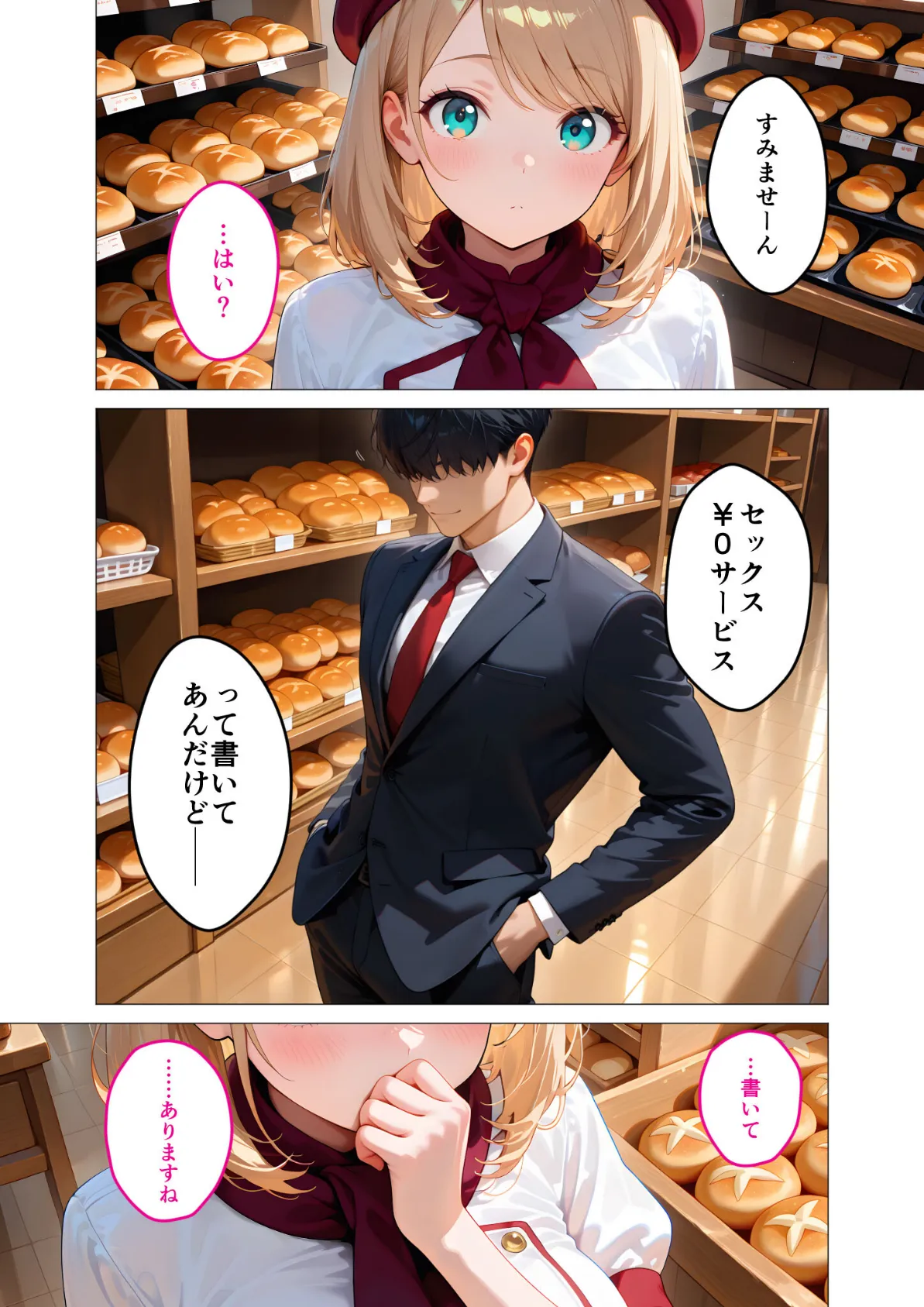 当店限定!セックス¥0サービス 〜ひたむきパン屋さんの流されえっち〜 モザイク版 8ページ