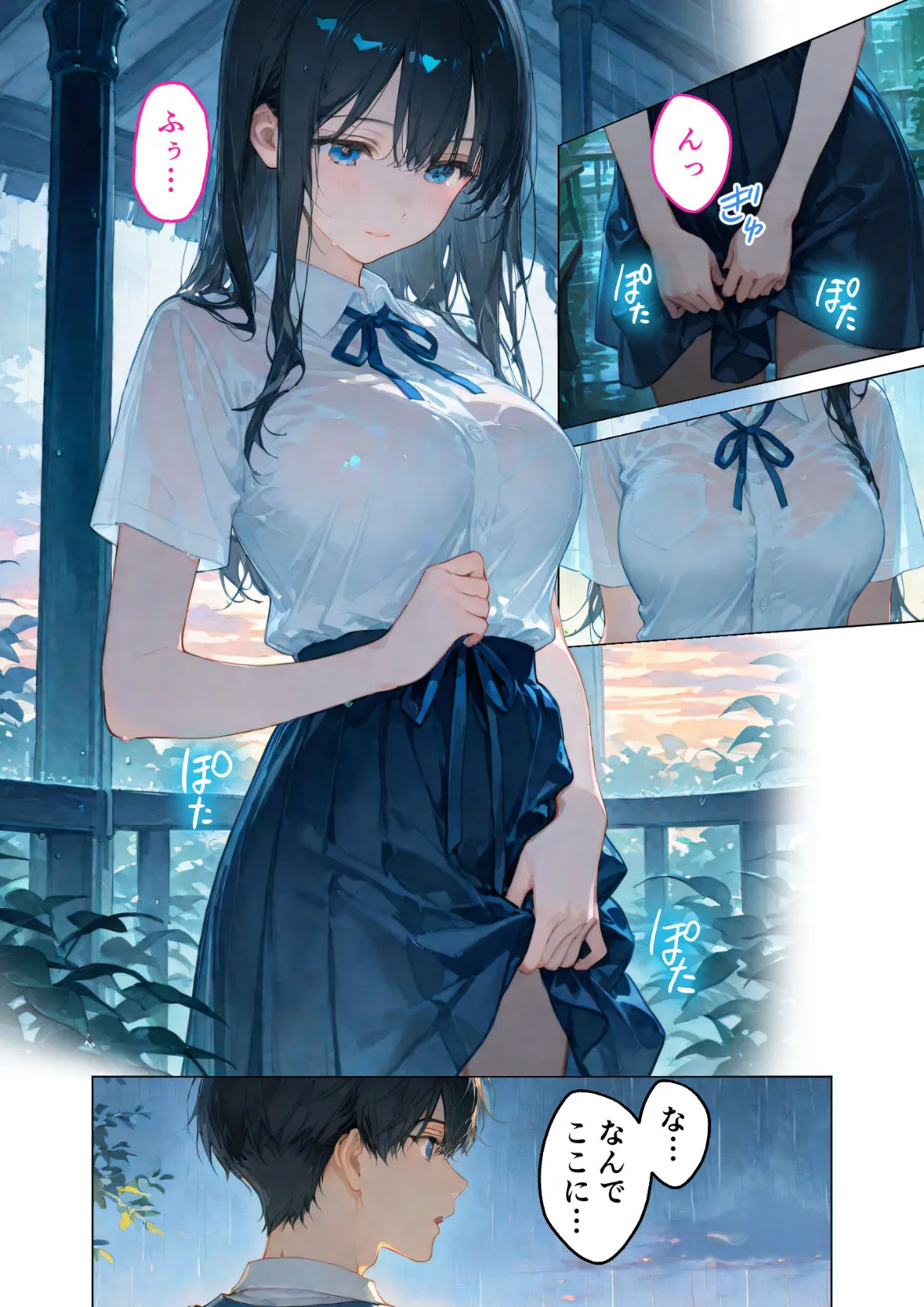 月の女神は僕だけに微笑む 第4話 〜雨音に溶け合う僕らの体温〜 モザイク版 4ページ