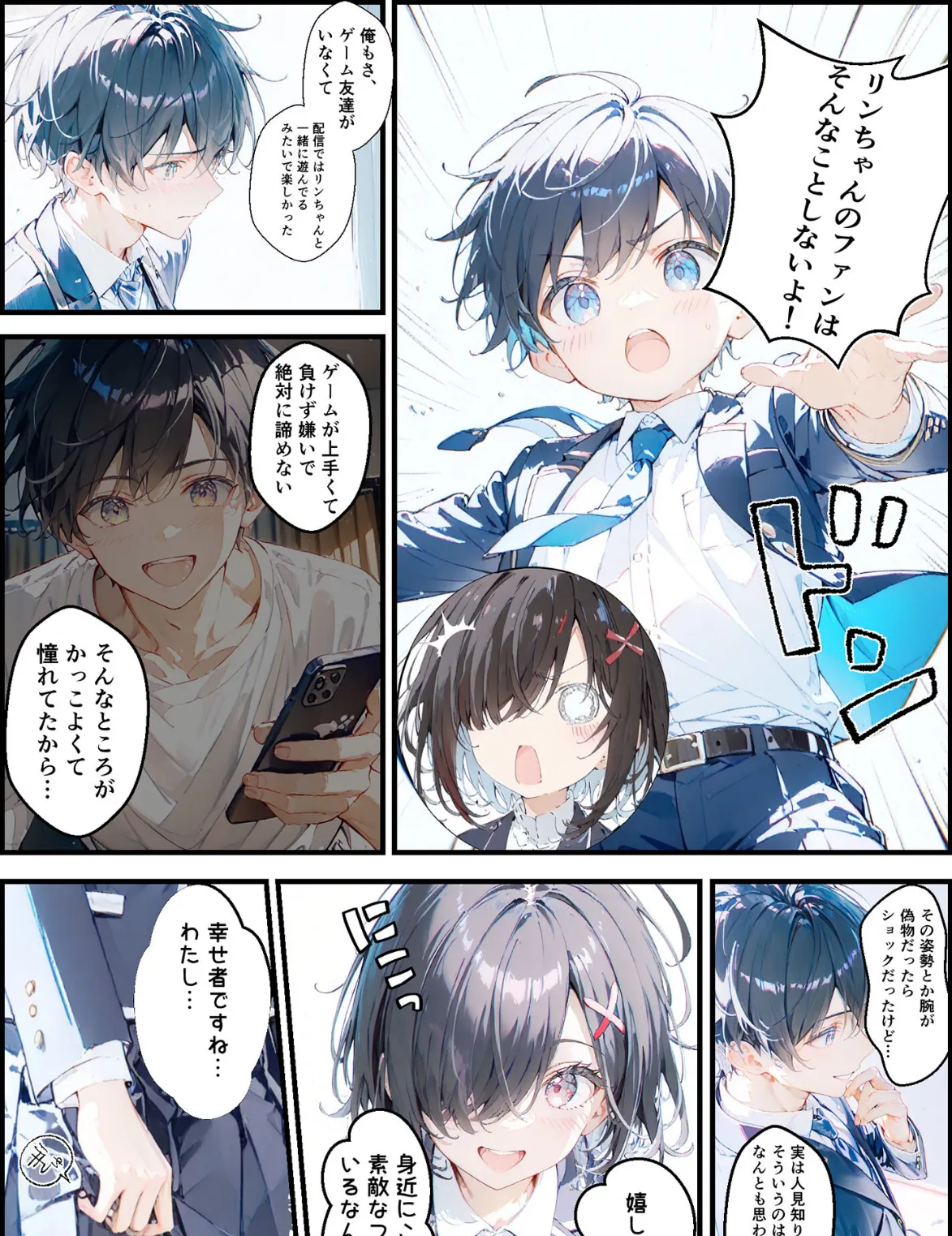 実は推しのVtuberだった地味なクラスメイトと甘々初えっち モザイク版 9ページ