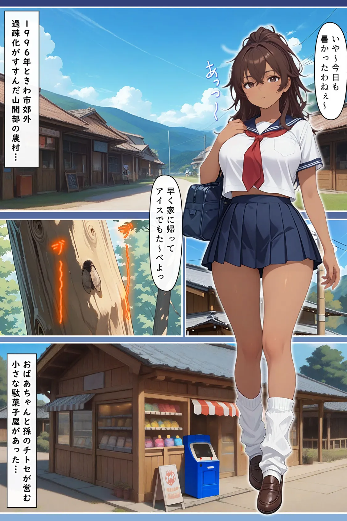 ゲーミングお姉ちゃん【褐色巨乳ギャル姉と格ゲー勝負で精通ボーイ!コマンドミスでティウンティウン!】 モザイク版 3ページ