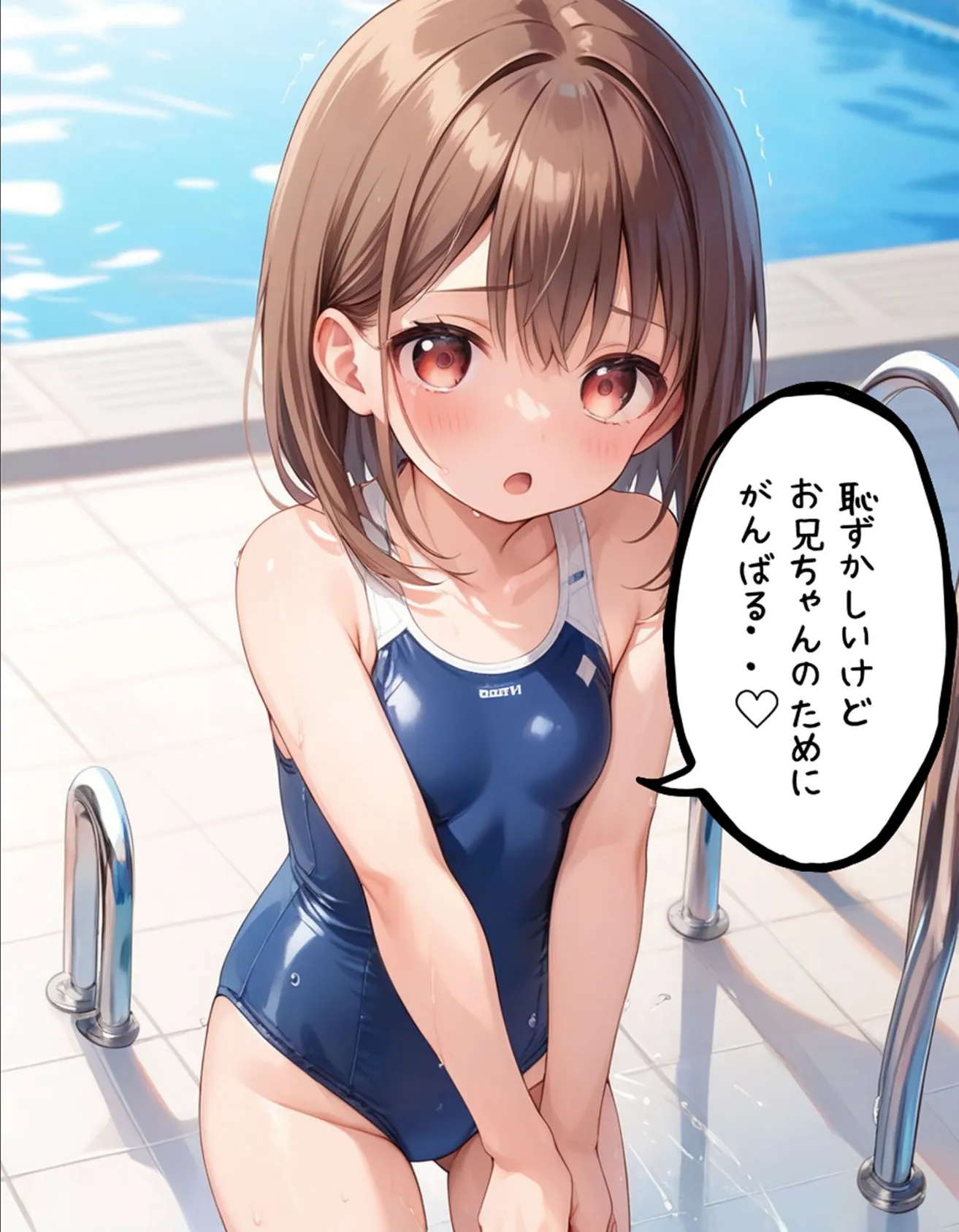 お義兄ちゃんと生ハメ撮影会〜スクール水着でハメまくり モザイク版 7ページ