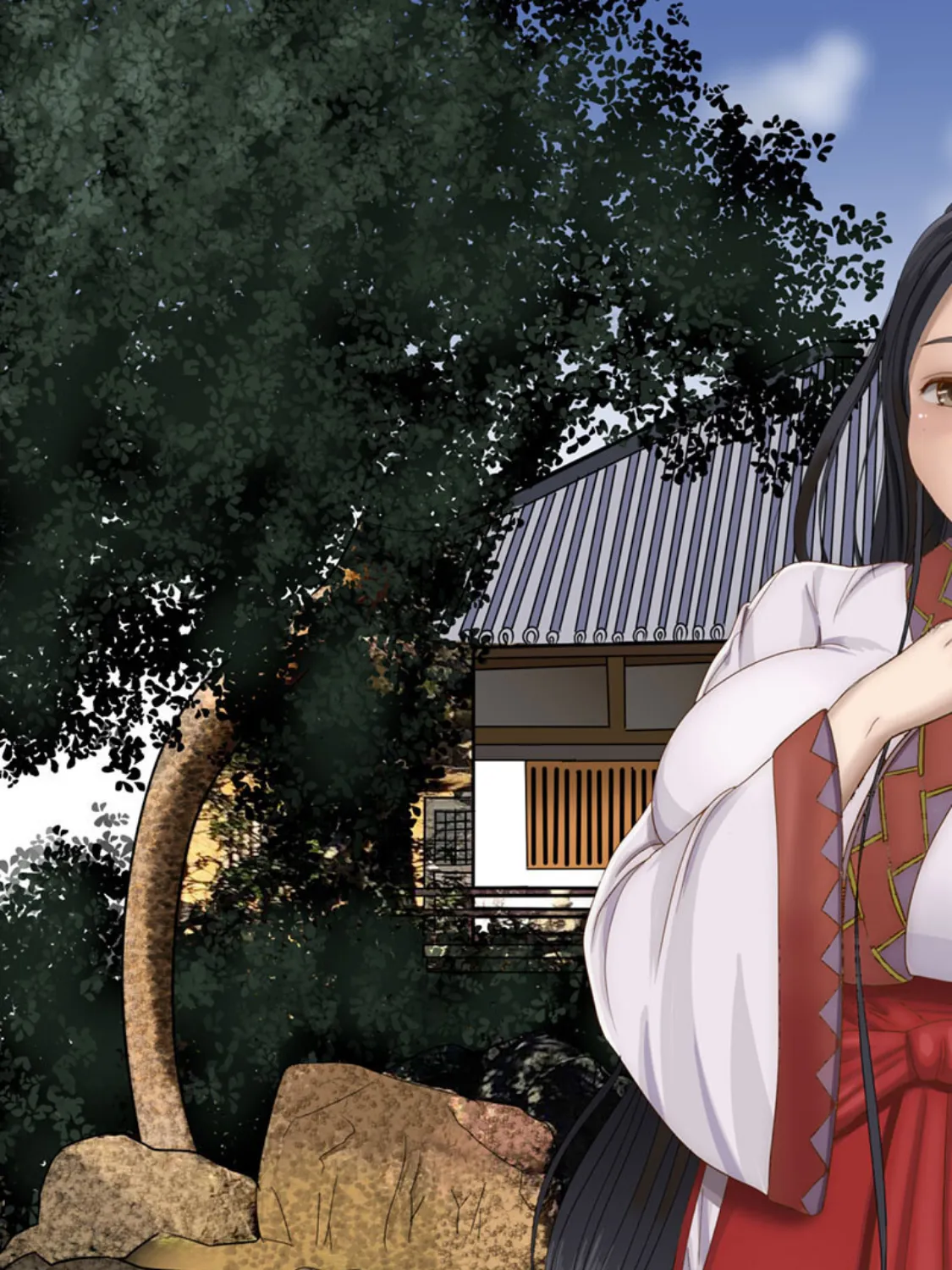 幼馴染の巨乳巫女をドM調教した! モザイク版 7ページ