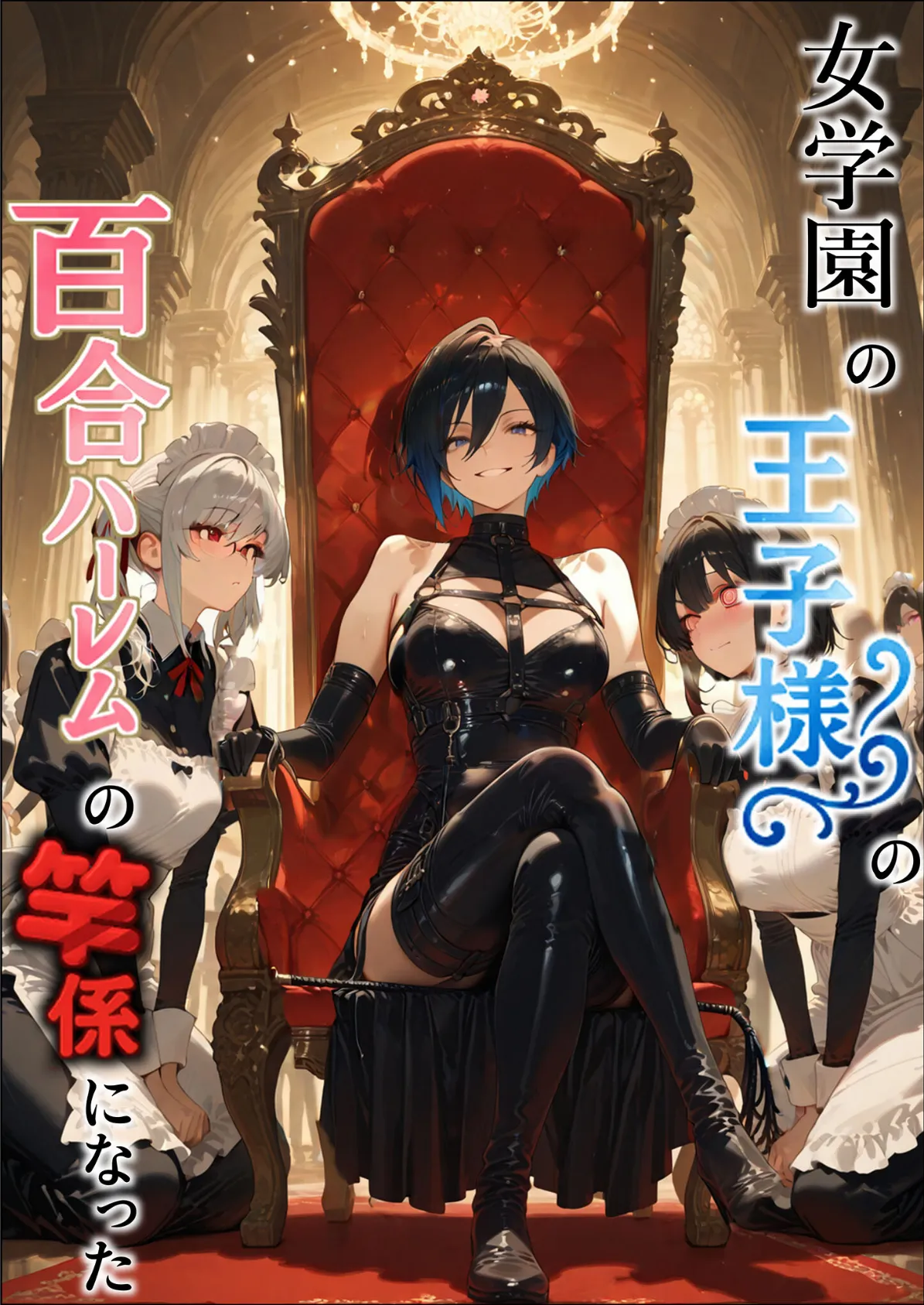 女学園の王子様♀の百合ハーレムの竿係になった2 モザイク版 4ページ