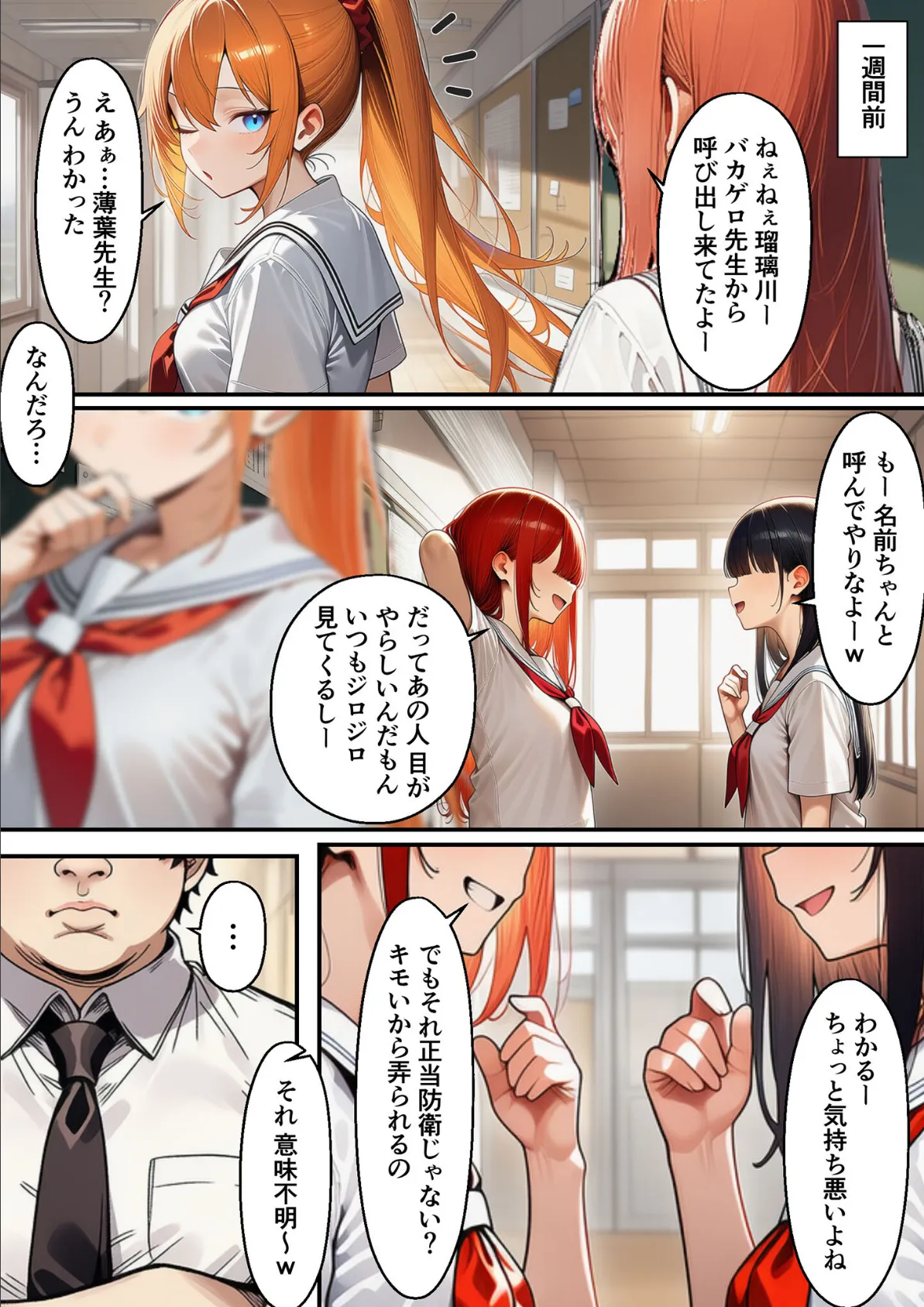 瑠璃川姉妹の羞恥被害 モザイク版 6ページ